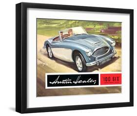 Austin Healey 100 Six 2 Seater-null-Framed Art Print