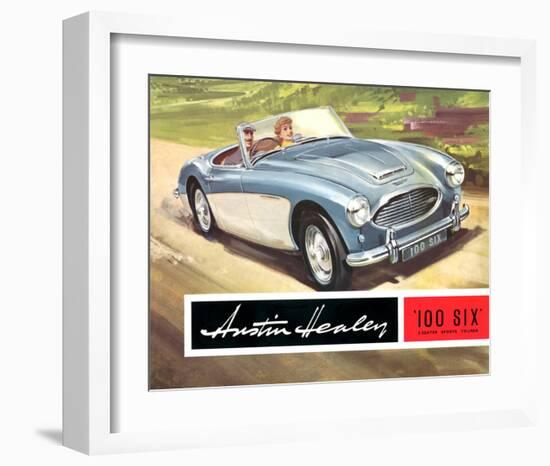 Austin Healey 100 Six 2 Seater-null-Framed Art Print