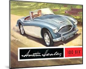 Austin Healey 100 Six 2 Seater-null-Mounted Art Print