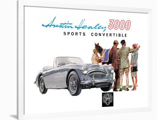 Austin Healey 3000 Convertible-null-Framed Premium Giclee Print