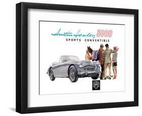 Austin Healey 3000 Convertible-null-Framed Art Print