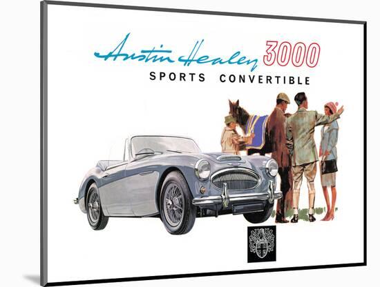 Austin Healey 3000 Convertible-null-Mounted Art Print