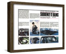 Austin Healey-Suddenly it Rains-null-Framed Art Print