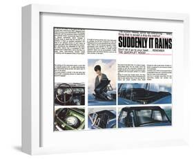 Austin Healey-Suddenly it Rains-null-Framed Art Print