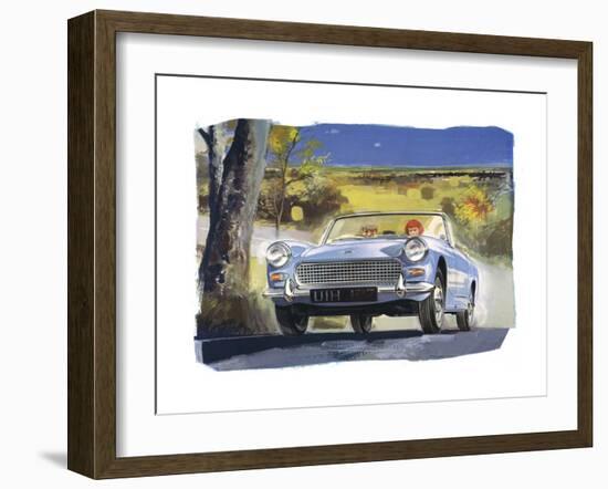 Austin Healy Sprite-null-Framed Art Print