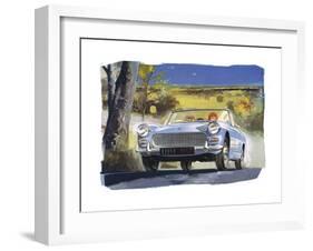 Austin Healy Sprite-null-Framed Art Print