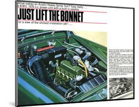 Austin - Just Lift the Bonnet-null-Mounted Art Print