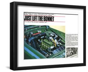 Austin - Just Lift the Bonnet-null-Framed Art Print