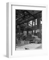 Austin Lorry on a Construction Site, Leeds, West Yorkshire, 1959-Michael Walters-Framed Photographic Print