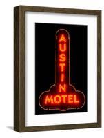 Austin Motel Red-John Gusky-Framed Photographic Print