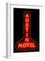 Austin Motel Red-John Gusky-Framed Photographic Print