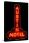 Austin Motel Red-John Gusky-Stretched Canvas