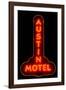 Austin Motel Red-John Gusky-Framed Photographic Print