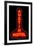 Austin Motel Red-John Gusky-Framed Photographic Print