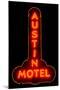 Austin Motel Red-John Gusky-Mounted Photographic Print