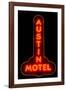 Austin Motel Red-John Gusky-Framed Photographic Print