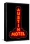 Austin Motel Red-John Gusky-Framed Stretched Canvas