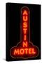 Austin Motel Red-John Gusky-Stretched Canvas