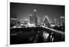 Austin Skyline 2010 B/W-John Gusky-Framed Photographic Print