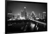 Austin Skyline 2010 B/W-John Gusky-Framed Photographic Print