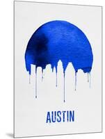 Austin Skyline Blue-null-Mounted Art Print