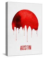 Austin Skyline Red-null-Stretched Canvas