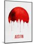 Austin Skyline Red-null-Mounted Art Print