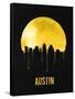 Austin Skyline Yellow-null-Framed Stretched Canvas