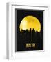 Austin Skyline Yellow-null-Framed Art Print