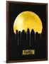 Austin Skyline Yellow-null-Framed Art Print