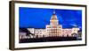 AUSTIN STATE CAPITOL BUILDING, TEXAS - Texas State Capitol Building at dusk-null-Framed Photographic Print