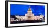 AUSTIN STATE CAPITOL BUILDING, TEXAS - Texas State Capitol Building at dusk-null-Framed Photographic Print