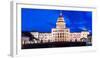 AUSTIN STATE CAPITOL BUILDING, TEXAS - Texas State Capitol Building at dusk-null-Framed Photographic Print