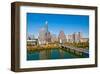 Austin Texas Downtown Skyline-null-Framed Premium Giclee Print