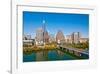 Austin Texas Downtown Skyline-null-Framed Premium Giclee Print