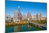 Austin Texas Downtown Skyline-null-Mounted Premium Giclee Print