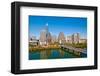 Austin Texas Downtown Skyline-null-Framed Art Print