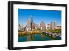 Austin Texas Downtown Skyline-null-Framed Art Print