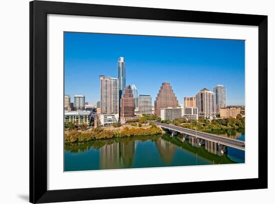 Austin Texas Downtown Skyline-null-Framed Art Print