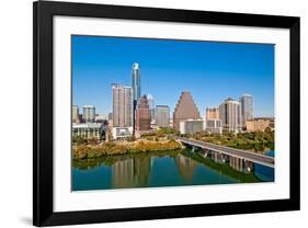 Austin Texas Downtown Skyline-null-Framed Art Print