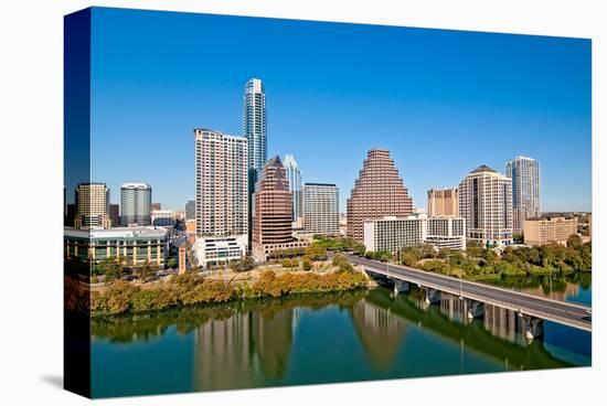 Austin Texas Downtown Skyline-null-Stretched Canvas