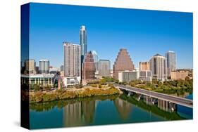 Austin Texas Downtown Skyline-null-Stretched Canvas