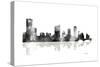 Austin Texas Skyline BG 1-Marlene Watson-Stretched Canvas