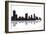 Austin Texas Skyline BW 1-Marlene Watson-Framed Giclee Print