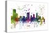 Austin Texas Skyline MCLR 1-Marlene Watson-Stretched Canvas