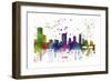 Austin Texas Skyline MCLR 1-Marlene Watson-Framed Giclee Print