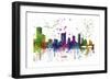 Austin Texas Skyline MCLR 1-Marlene Watson-Framed Giclee Print