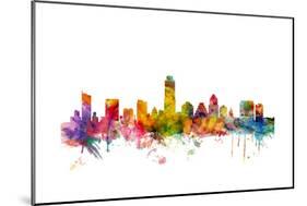 Austin Texas Skyline-Michael Tompsett-Mounted Art Print