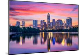 Austin, Texas, USA Skyline on the Colorado River-Sean Pavone-Mounted Photographic Print