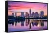 Austin, Texas, USA Skyline on the Colorado River-Sean Pavone-Framed Stretched Canvas